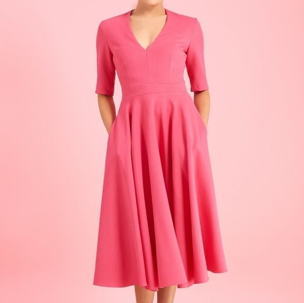 EUC The Pretty Dress Company Hot Pink Myla Dress